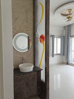 Bathroom in 2.5 BHK Apartment at Vishnu Golden Oriole, Bachupally – for Rent