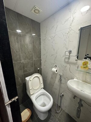 Bathroom in 3 BHK Apartment at Lodha Belmondo, Gahunje – for Rent