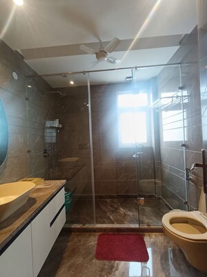 Bathroom in 3 BHK Builder Floor at Panchsheel Enclave – for Rent