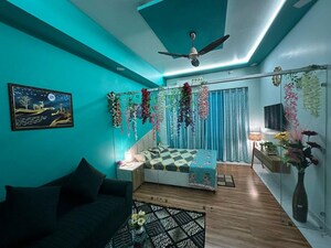Living Room in Studio Apartment at Gaur City Center, Sector 4 Greater Noida – for Rent