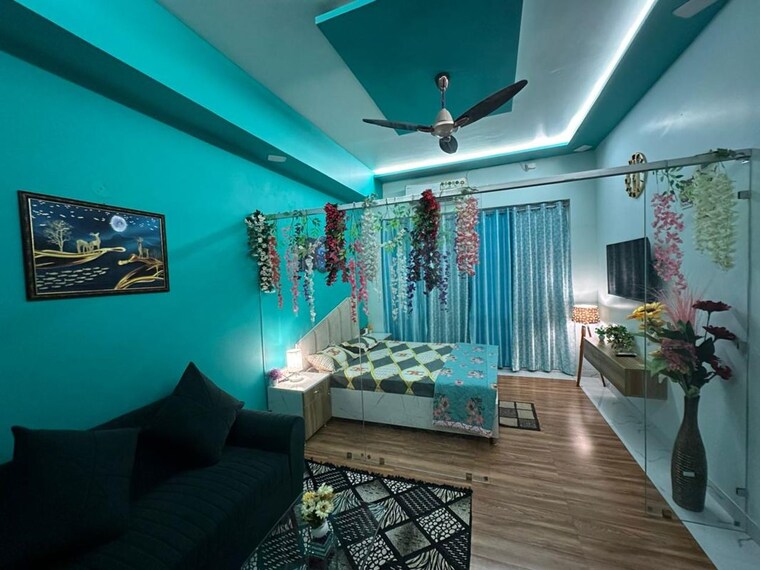 Living Room, gaur-city-center Studio 575 Sq.Ft. Apartment In Sector 4 Greater Noida Greater Noida 10190503