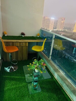 Balcony in Studio Apartment at Gaur City Center, Sector 4 Greater Noida – for Rent