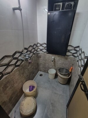 Bathroom in 1 RK Apartment at Om CHS Kandivali, Kandivali West – for Rent