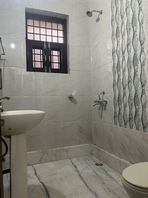 Bathroom in 1 RK Builder Floor at Kohli One Malibu Town, Sector 47 – for Rent