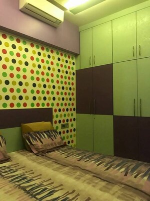 Bedroom in 3 BHK Apartment at Omkar Alta Monte, Malad East – for Rent