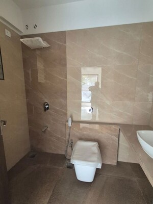 Bathroom in 3 BHK Apartment at Mangesh Darshan Apartment, Santacruz West – for Rent