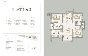 Floor Plan in 3 BHK Apartment at Myscape Palma, Financial District – for Sale