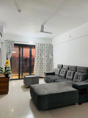 Living Room in 3 BHK Apartment at Majestique Signature Towers, Balewadi – for Rent