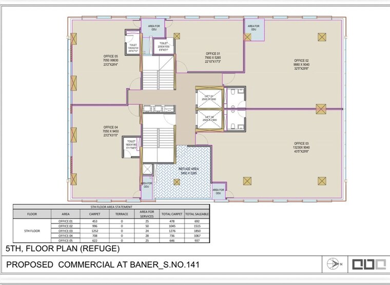 Floor Plan, baner Commercial Office Space 1631 Sq.Ft. In Baner Pune 10187265