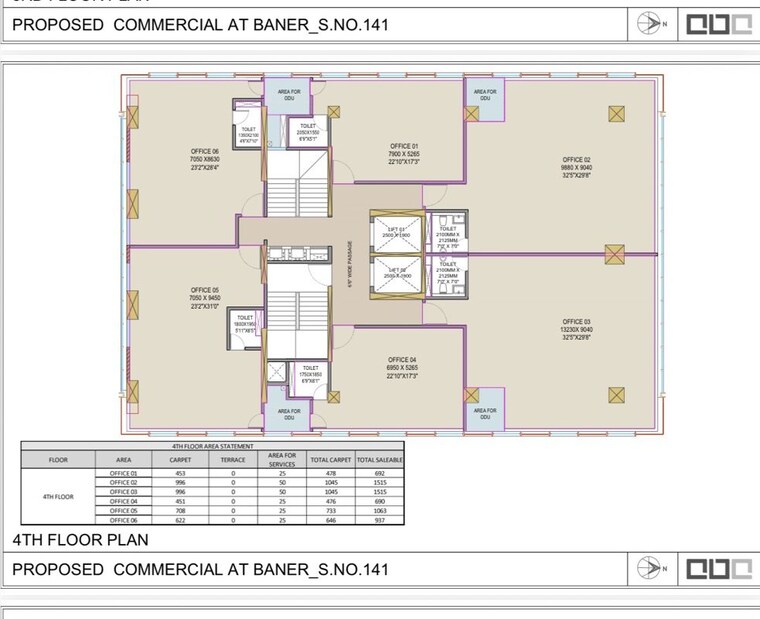Floor Plan, baner Commercial Office Space 1631 Sq.Ft. In Baner Pune 10187265