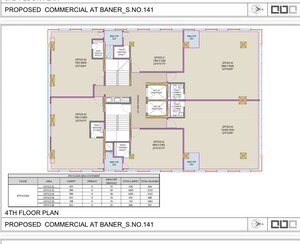 Floor Plan in  Office Space at Balewadi – for Sale