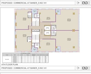 Floor Plan in  Office Space at Baner – for Sale