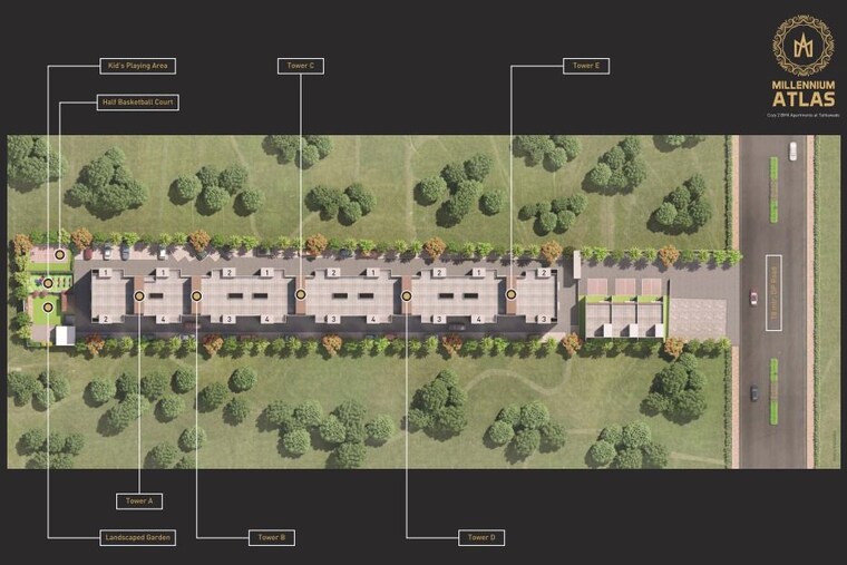 Master Plan, millennium-atlas 2 Bedroom 1100 Sq.Ft. Apartment In Tathawade Pune 10191732