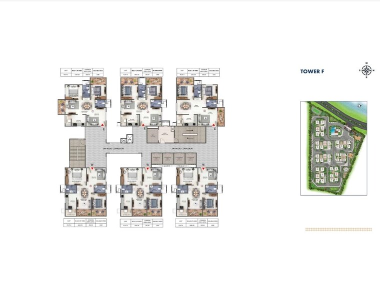 Master Plan, candeur-lakescape 2 Bedroom 1321 Sq.Ft. Apartment In Kondapur Hyderabad 10191991