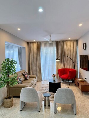 Living Room in 3 BHK Apartment at HM Avalon, Richmond Town – for Rent