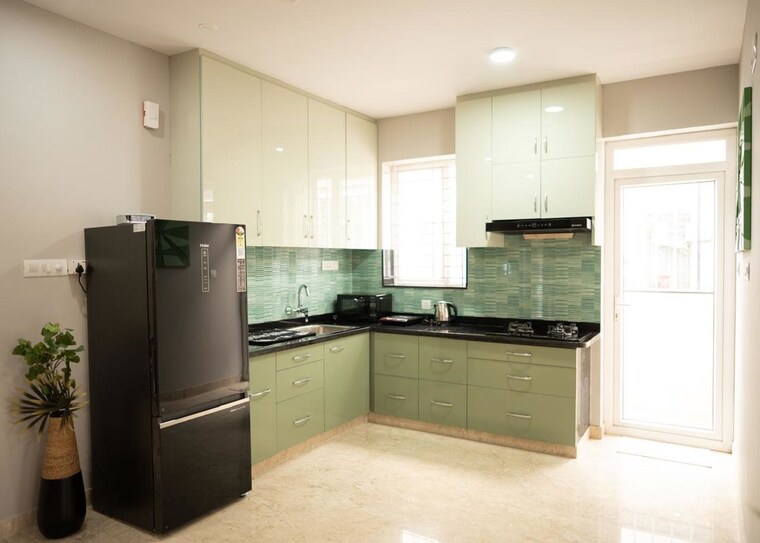 Kitchen, hm-avalon 3 Bedroom 1800 Sq.Ft. Apartment In Richmond Town Bangalore 10192092