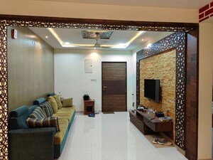 Living Room in 2.5 BHK Apartment at Greenmark Galaxy, Kondapur – for Rent