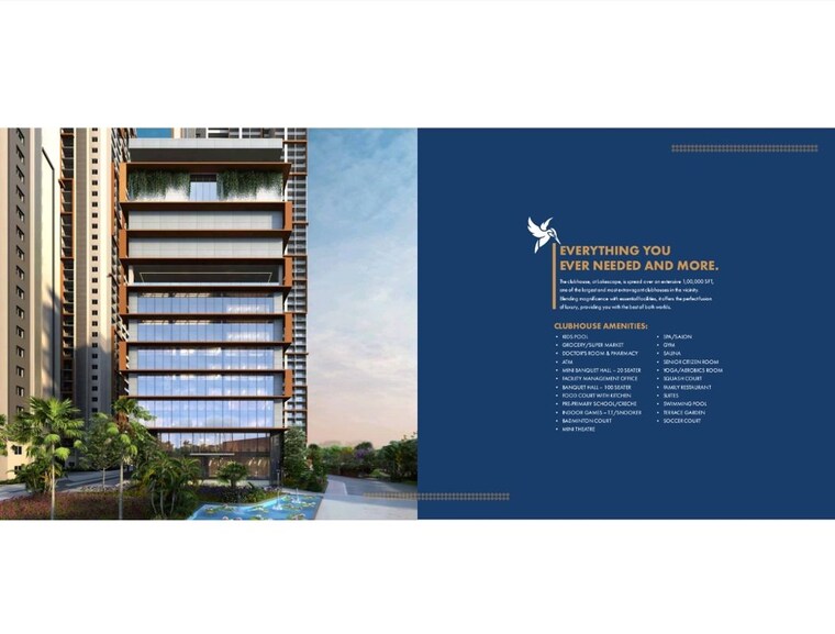 Exterior View, candeur-lakescape 2 Bedroom 1607 Sq.Ft. Apartment In Kondapur Hyderabad 10192103
