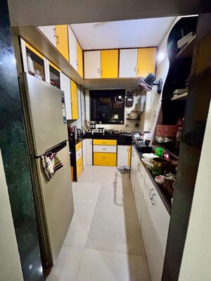 Kitchen in 1 BHK Apartment at Indravihar CHS, Kopar Khairane – for Rent