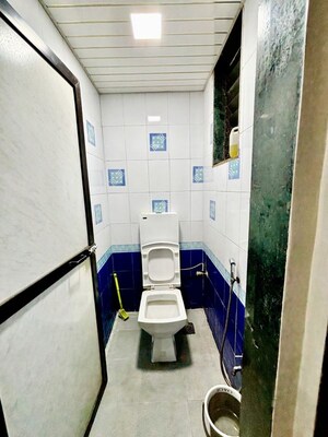 Bathroom in 1 BHK Apartment at Indravihar CHS, Kopar Khairane – for Rent