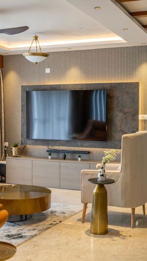 Living Room in 3 BHK Apartment at UKN Miraya Brunton, Ashok Nagar – for Rent