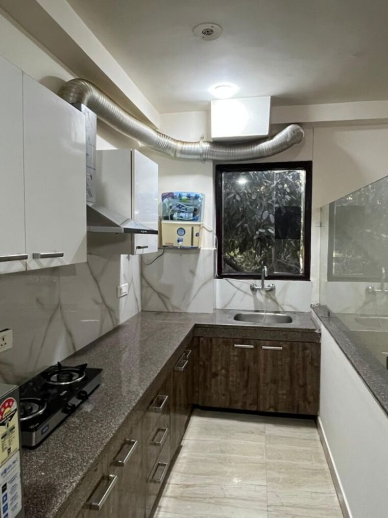 Kitchen, ansal-sushant-apartments 1 Bedroom 630 Sq.Ft. Builder Floor In Sushant Lok I Gurgaon 10192583