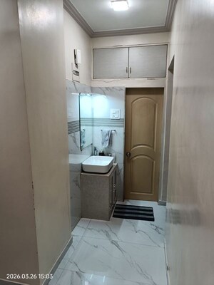 Bathroom in 3 BHK Apartment at Swapna Kiran CHS, Malad East – for Sale