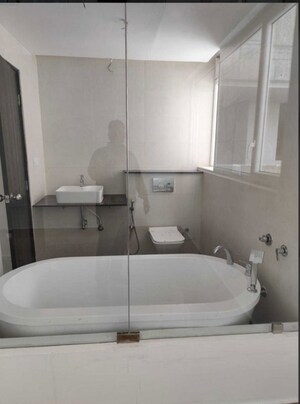 Bathroom in 2 BHK Apartment at Aliens Space Station, Tellapur – for Rent