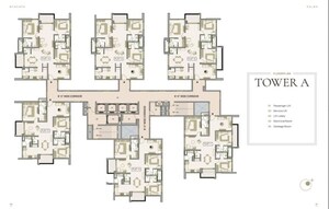Floor Plan in 3 BHK Apartment at Myscape Palma, Financial District – for Sale