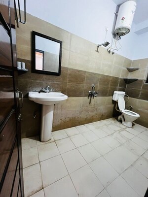 Bathroom in 2 BHK Builder Floor at Aman Vihar – for Rent