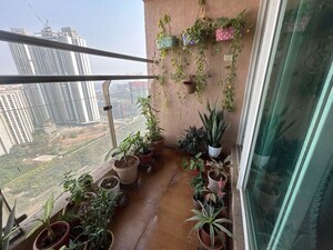Balcony in 3 BHK Apartment at Rustomjee Azziano Wing D, Thane West – for Rent