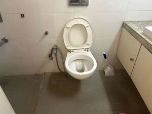 Bathroom in 3 BHK Apartment at Rustomjee Azziano Wing D, Thane West – for Rent