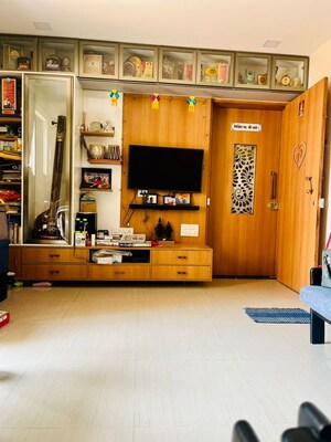 Living Room in 2 BHK Apartment at Karan Palms, Warje – for Sale