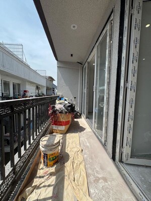 Balcony in 3 BHK Apartment at Palm Residency Chhatarpur, Chattarpur – for Rent