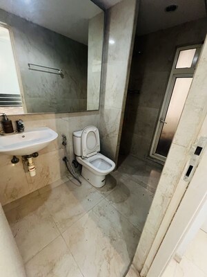 Bathroom in 3 BHK Apartment at Hiranandani Canary, Ghodbunder Road – for Rent