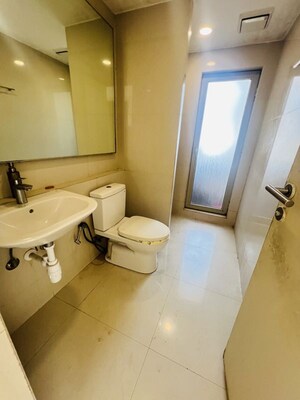 Bathroom in 3 BHK Apartment at Hiranandani Cardinal, Ghodbunder Road – for Rent