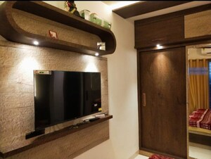 Living Room in 1 BHK Apartment at DSS Mahavir Imperial, Bhandup East – for Rent
