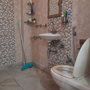 Bathroom in 2 BHK Builder Floor at East Of Kailash – for Rent