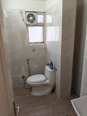 Bathroom in 1 BHK Builder Floor at Vasant Vihar – for Rent