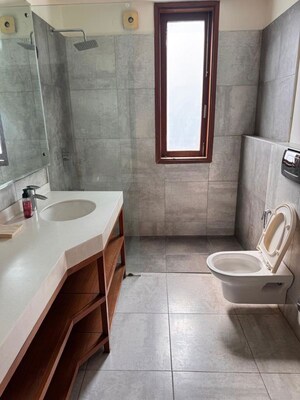 Bathroom in 3 BHK Builder Floor at Defence Colony – for Rent