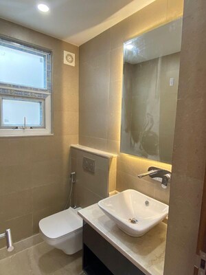 Bathroom in 4 BHK Builder Floor at Safdarjung Enclave – for Rent