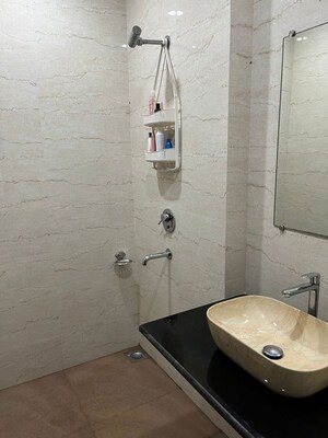 Bathroom in 2.5 BHK Apartment at Oberoi Realty Woods, Goregaon East – for Rent
