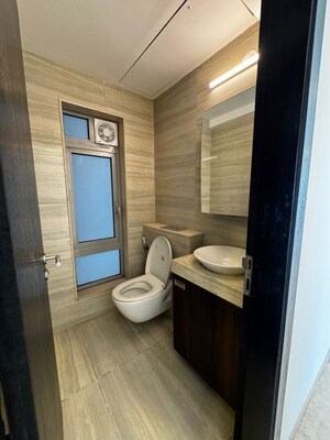 Bathroom in 3 BHK Apartment at Oberoi Realty Esquire, Goregaon East – for Rent