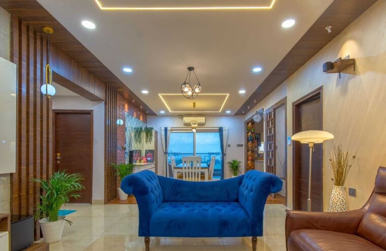 Living Room, hallmark-vicinia 3 Bedroom 2150 Sq.Ft. Apartment In Narsingi Hyderabad 10194438