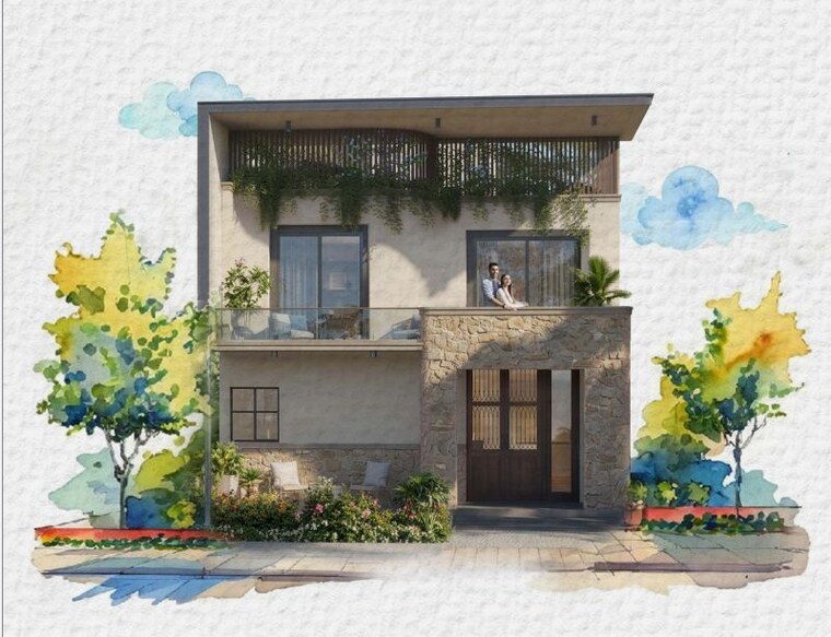 Exterior View, lansum-evana 3 Bedroom 3515 Sq.Ft. Villa In Kandawada Hyderabad 10194536