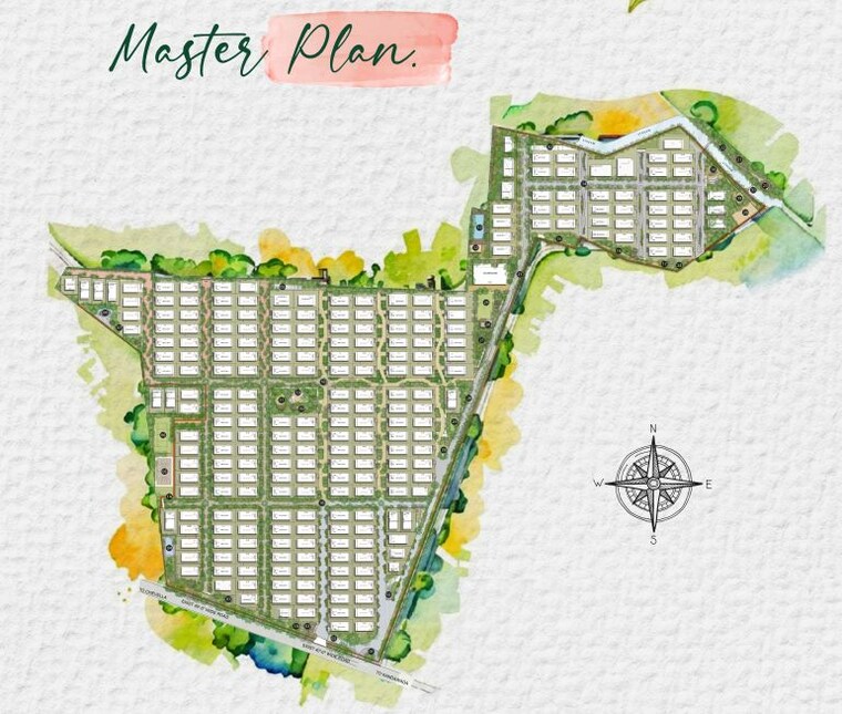 Master Plan, lansum-evana 3 Bedroom 3515 Sq.Ft. Villa In Kandawada Hyderabad 10194536