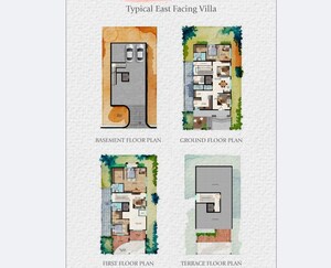 Floor Plan in 3 BHK Villa at Lansum Evana, Kandawada – for Sale