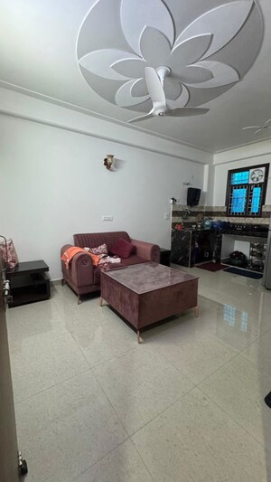 Living Room in 1 BHK Builder Floor at Palm Residency Chhatarpur, Chattarpur – for Rent