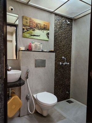 Bathroom in 1 BHK Apartment at JP North Estella, Mira Road – for Sale