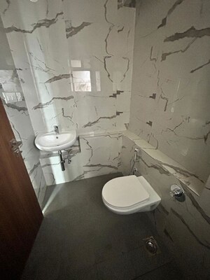 Bathroom in 2.5 BHK Apartment at Chandak 34 Park Estate, Goregaon West – for Rent